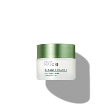 DOCTOR BABOR CLEANFORMANCE CBD Gesichtscreme für gestresste und strapazierte Haut, Mit Cannabidiol, Vegane Formel, Phyto CBD Cream, 1 x 50 ml im Sale